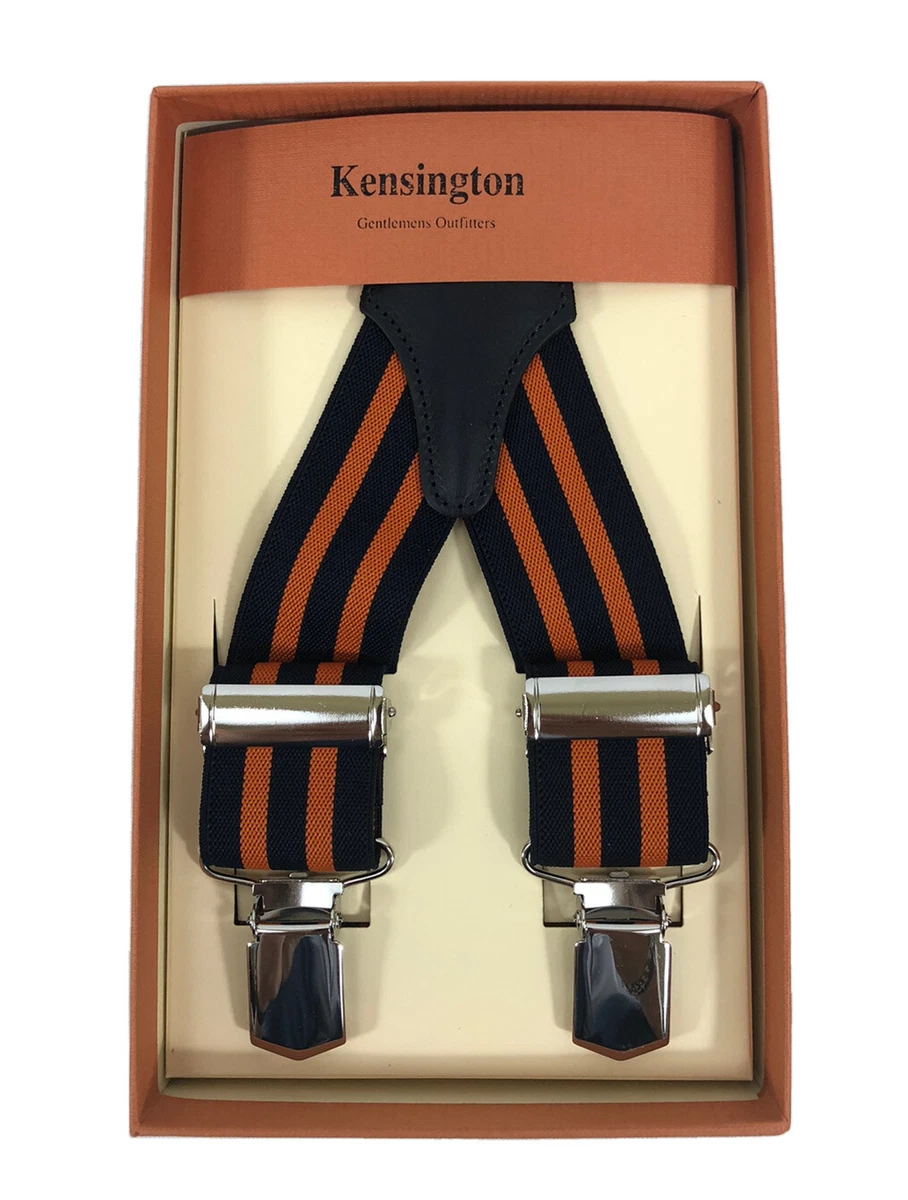 Decalen Bretelle Uomo Eleganti Extra Forte Clip Taglia Unica per Uomini e Donne Grandi e alti Larghezza Regolabile di 4 cm e Forma a X Elastica (Nero 1