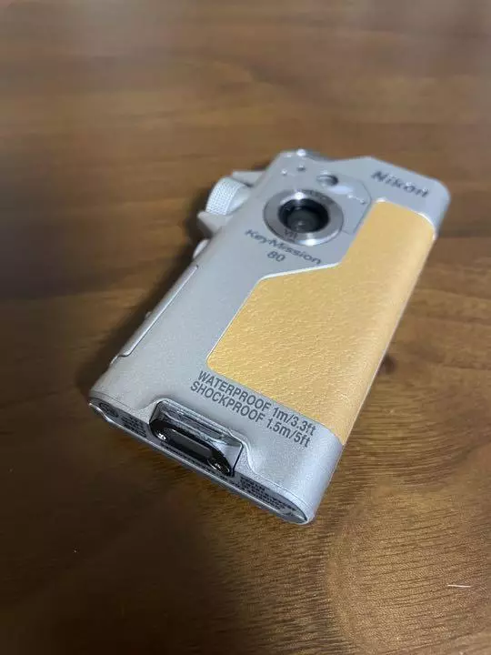 Nikon Waterproof Wearable Camera KeyMission 80SL Silver 12.35MP IPX7 IP6X KM80SL
