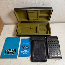 Vintage HP-35 Black LED Display Handheld Programmable Scientific Calculator