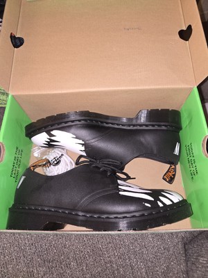 Pleasures X Doc Martens Low Top Skeleton Shoes