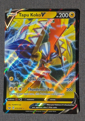 Tapu Koko V - Holo - Schwert & Schild Base 072/202 - Pokémon TCG