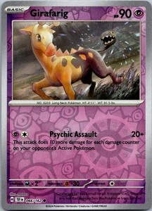 Girafarig 066/162 Reverse Holo Common Temporal Forces