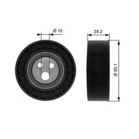Gates T36016 Umlenk-/FüHrungsrolle, Keilrippenriemen Unten FüR Alfa Romeo