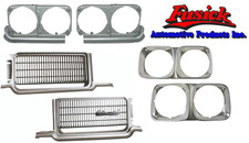 1970 Olds Cutlass Supreme Grille Emblem Headlight Bezel Headlight Housing Set