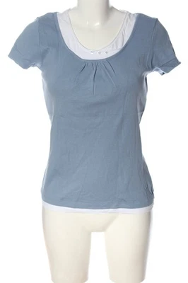 ZERO T-shirt Dames Haut T EU 40 bleu-blanc style décontracté - Photo 1/4