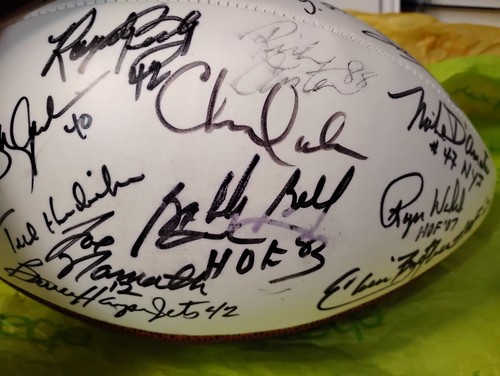WILSON OFFICIAL NFL AUTOGRAPH 36 SIGS JOE NAMATH HENRICKS MAYNARD FOOTBALL JETS - Picture 23 of 23