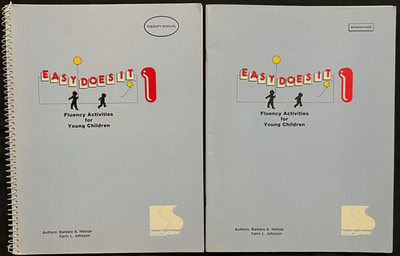 EASY DOES IT - 1 - FLUENCY AWARENESS (Therapy Manual & Materials Book) (2 books)
