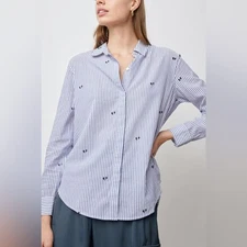 Rails - Taylor Shirt - Broken Hearts Button Down Blouse - Size L - Gently Used!!