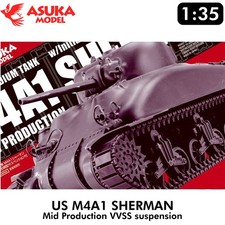 US M4A1 SHERMAN Mid Production WWII Tank Value Kit 1:35 scale Tasca ASUKA AS001
