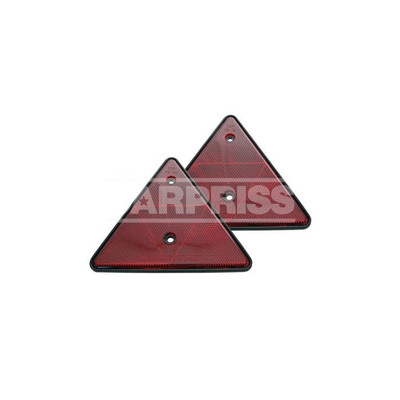 CARPRISS Lot De 10 Catadioptres Triangulaires Pour Remorque - Sécurité 13x15 Cm