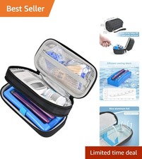 Insulin Cooler Case with Detachable Strap - Essential Organizer for Safe Travel