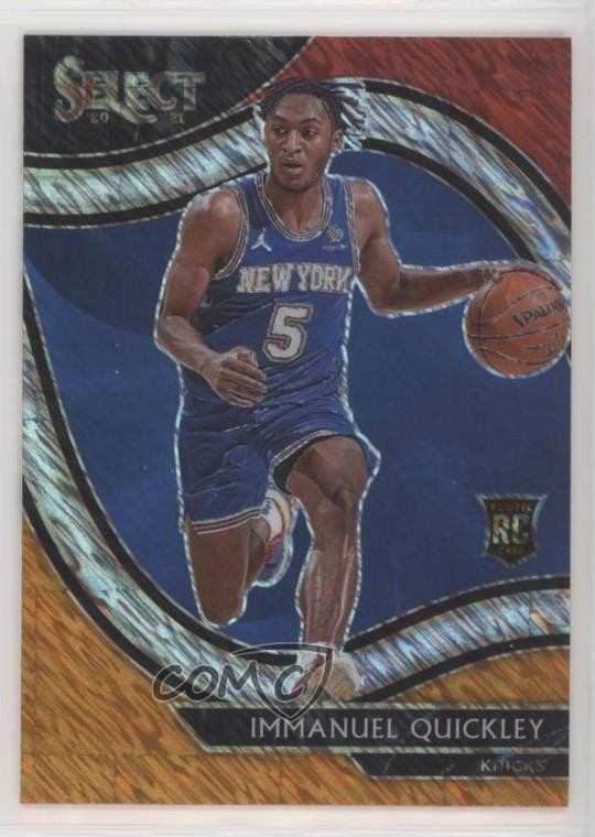2020 Select Courtside Red White Orange Shimmer Prizm Immanuel Quickley #276 2l4