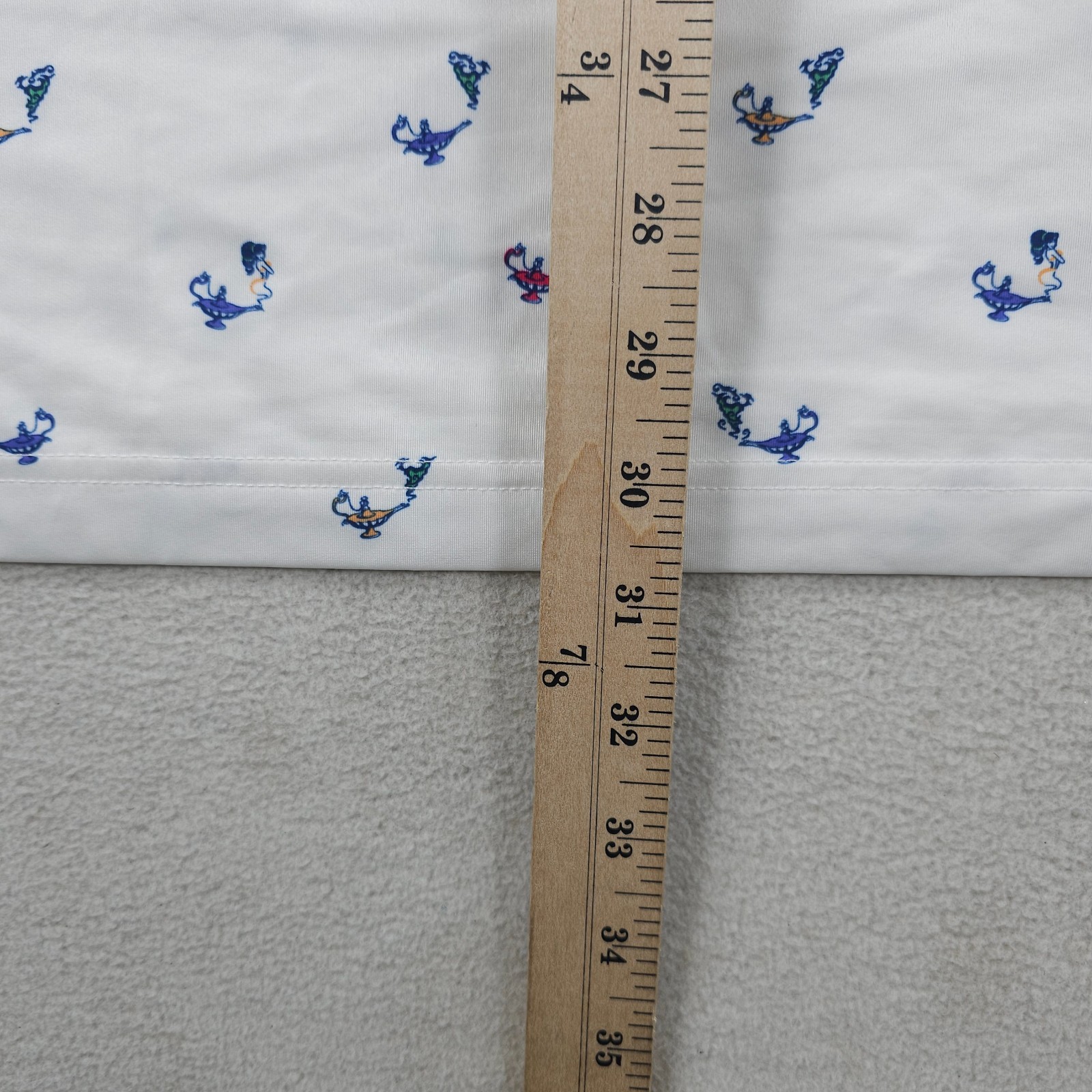 Donald Ross Sport Golf Polo Mens XL White Magic Genie Print Performance Stretch