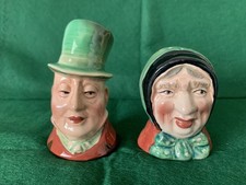 Beswick Dickens Ware 'Mr Micawber' & 'Sairey Gamp' Salt and Pepper Pot.