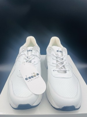 Diadora Heritage Mens Size US 12 White Sneakers - Leather