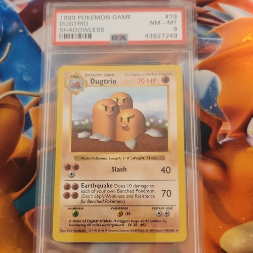 Dugtrio (Shadowless) graded PSA 8 for sale on eBay