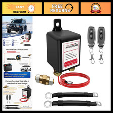 12V 250A Remote Battery Disconnect Switch - Anti-Theft Cut Off Kit for Car, Truc