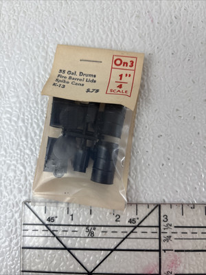 Grandt Lines K-13 Plastic O Scale 55 Gal Drums Fire Barrel Lids Spike Cans