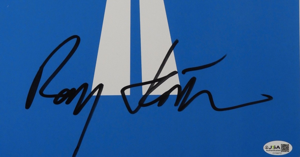 Kraftwerk Ralf Hutter JSA Signed Autograph Record Album Insert