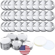 600 Pieces Blank Button Making Supplies round Badge Parts Metal Pin Button Kit f