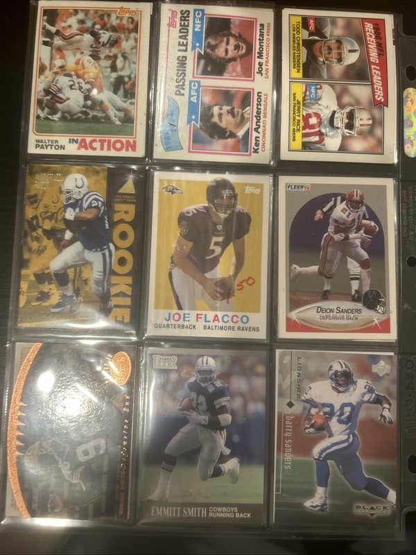Football Card Lot Montana Rice Payton