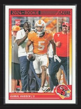 2024 Score - Rookies Kamal Hadden #378 (RC)