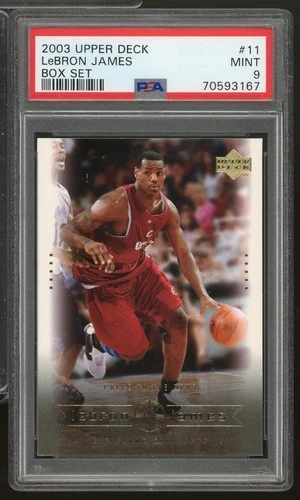 LeBron James Rookie Card 2003 Upper Deck LeBron James Box Set #11 PSA 9