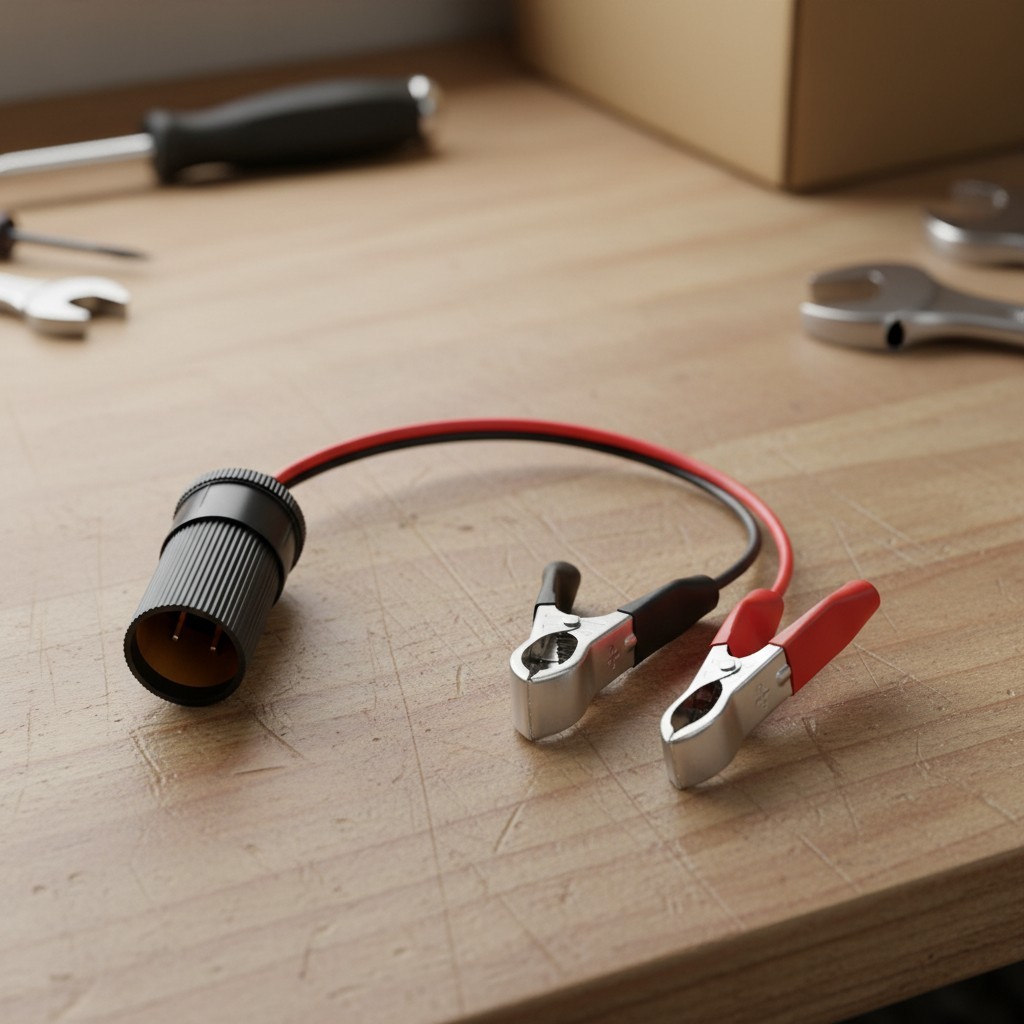 Adapter Extension Plug, Battery Alligator Clip To Femal...
