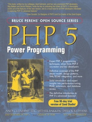 PHP 5 Power Programming Paperback Derick, Gutmans, Andi, Bakken,