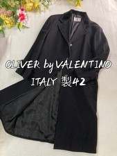 Excellent condition rare vintage OLIVER by VALENTINO 100 wool long coat black
