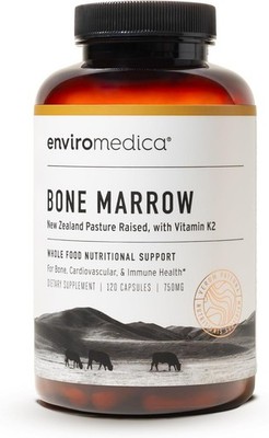 Enviromedica Bone Marrow Supplement   Grass-Fed 120 Count (Pack of 1), Red