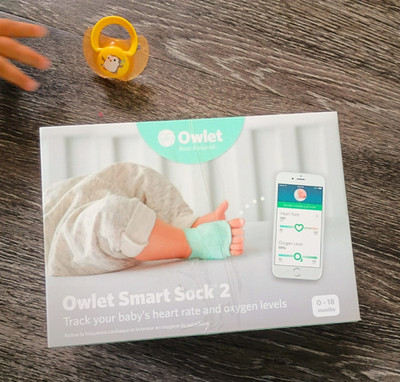 Owlet Smart Sock 2 Baby Monitor Oxygen Level Monitor, Smartphone Capable Wi-Fi