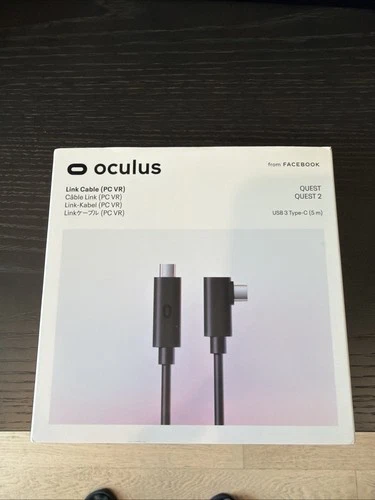 Official Oculus Link Cable 5m USB-C Quest 2 PC VR - NEW in Box Genuine Meta