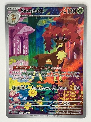 Sawsbuck NM IR 166/162 SV05: Temporal Forces Pokemon TCG Holo