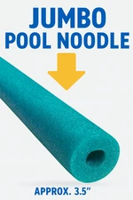 ONE Jumbo Pool Noodle - 3.5 Inch Diameter - 55 Inches Long (Selling Unit Only !)