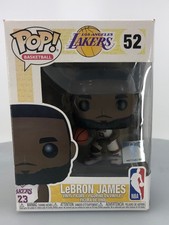 Funko POP! Camiseta deportiva NBA LeBron James Lakers blanca #52 CAJA DAÑADA