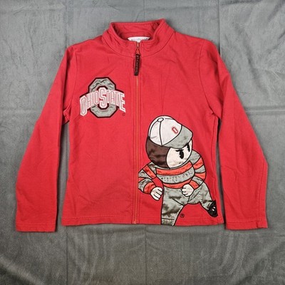Ohio State Buckeyes Brutus Youth Small Zip Up Jacket Red BellePointe OSU