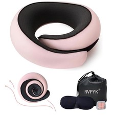 Travel Neck Pillow for Airplanes, 100 Pure Memory Foam Travel Pillow, 360  S...