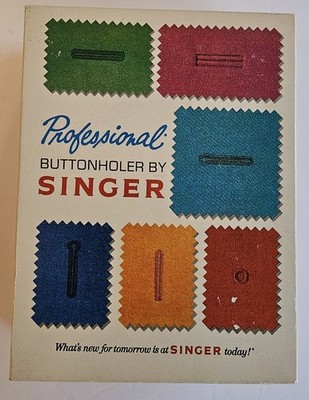 Vintage Professional Buttonholer Singer V102878 Vertical Needle Zig Zag Machine