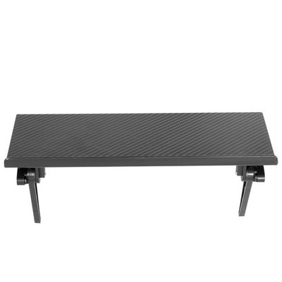 Adjustable TV Accessory Shelf: No-Holes Mounting, 180° Rotation & Sturdy ABS