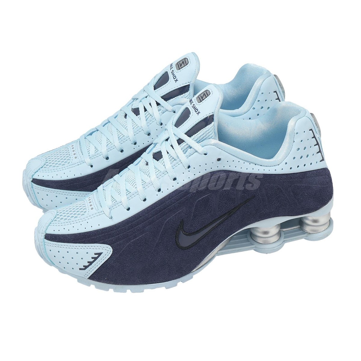 Nike Wmns Shox R4 Imperial Purple Celestine Blue Women Casual