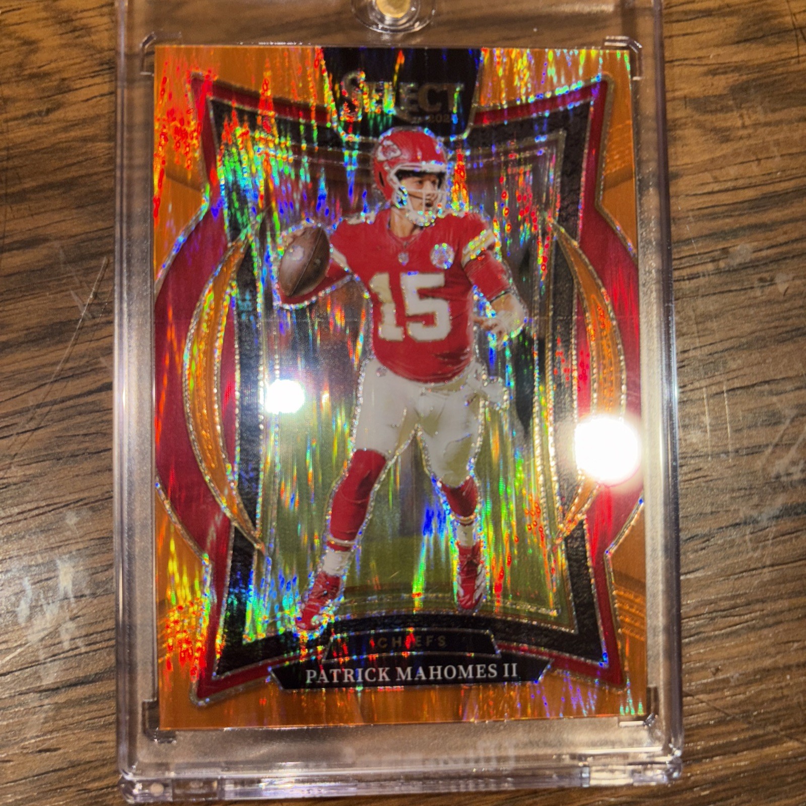 2024 Panini Select - Concourse Patrick Mahomes II #33 Orange Shock Prizm /499