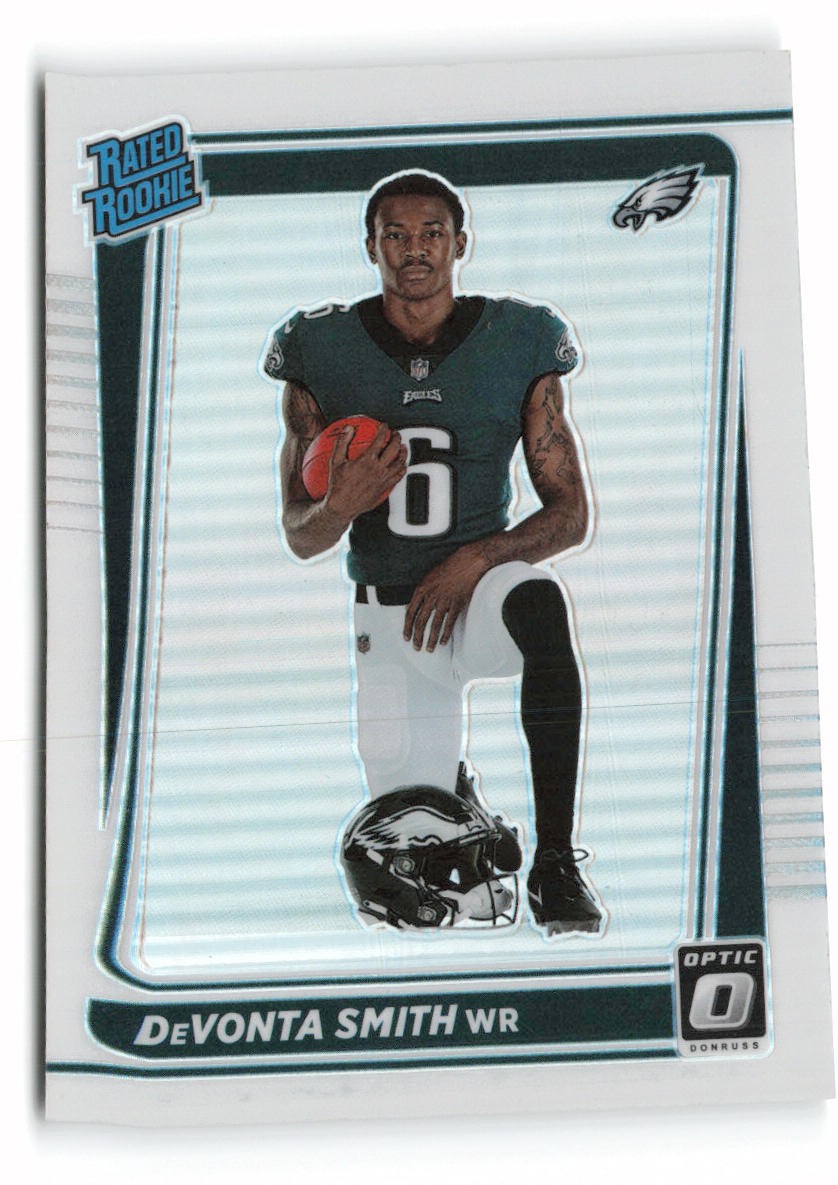 2021 Donruss Optic DeVonta Smith Holo Variation #205 Rookie Philadelphia Eagles