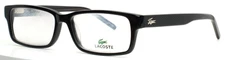 LACOSTE L2646 001 Black Mens Rectangle Full Rim Eyeglasses 54-15-140 B:31 A