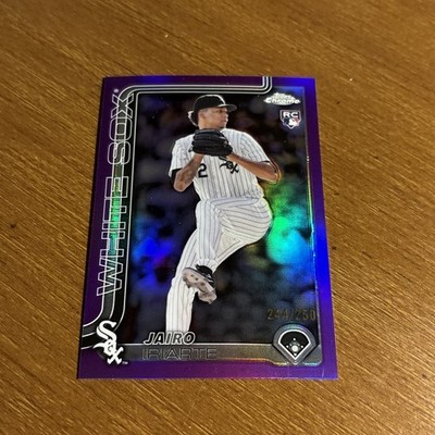 2025 Topps Chrome #145 Jairo Iriarte /250 Purple Refractor RC Rookie Card