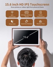 15.6 inch HD IPS Digital Photo Frame with WiFi, 32GB Built-in Memory, 1920x1080