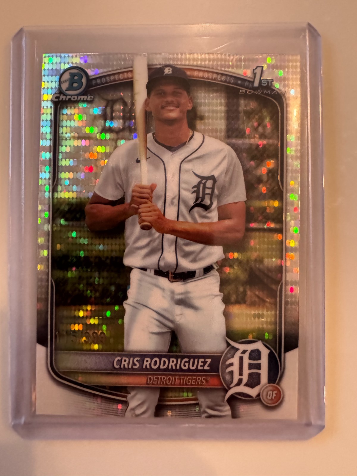 2025 Bowman Chrome- Cris Rodriguez 1st Bowman Pulsar Refractor 115/399 - BCP-250
