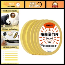 Multi-Size Pinstripe Masking Tape Set for Automotive, DIY, Paint & Art - 1/16" t