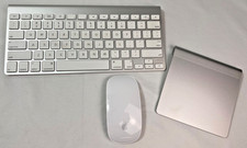 Apple Wireless Keyboard, Magic Mouse  Trackpad Bundle Silver/White Aluminum