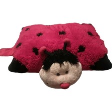 2010 Pillow Pet Ladybug Red Black Soft Stuffed Plush Rare Retired 18" X 14"